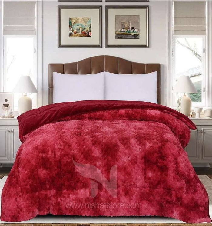 1 PC Double Fluffy Velvet Quilt NCS 166 - Nishat Creative Store