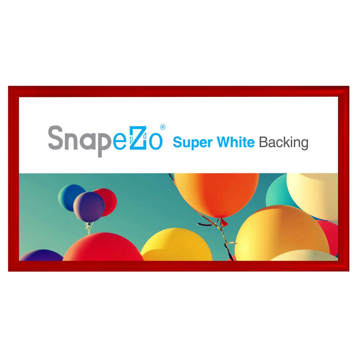11x22 Red SnapeZo® Snap Frame - 1.2" Profile