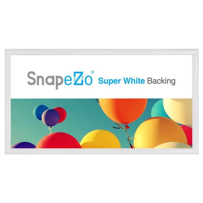 11x22 White SnapeZo® Snap Frame - 1.2" Profile