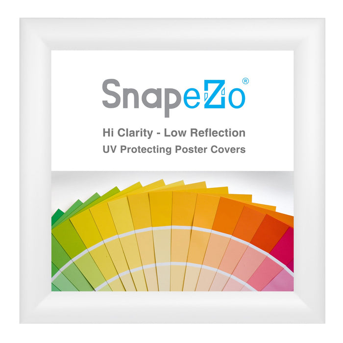 12x12 White SnapeZo® Snap Frame - 1.2" Profile