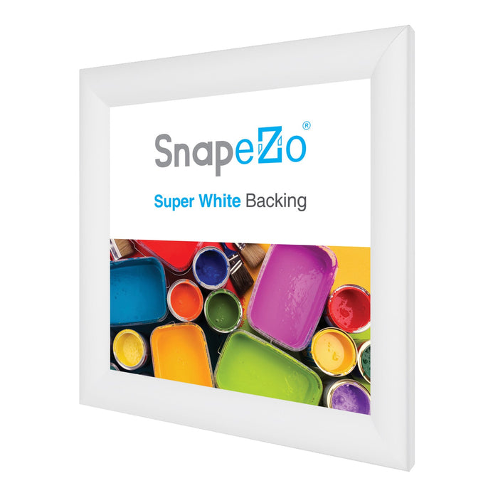 12x12 White SnapeZo® Snap Frame - 1.2" Profile