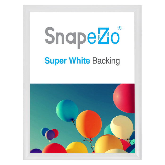 12x16 White SnapeZo® Snap Frame - 1.2" Profile