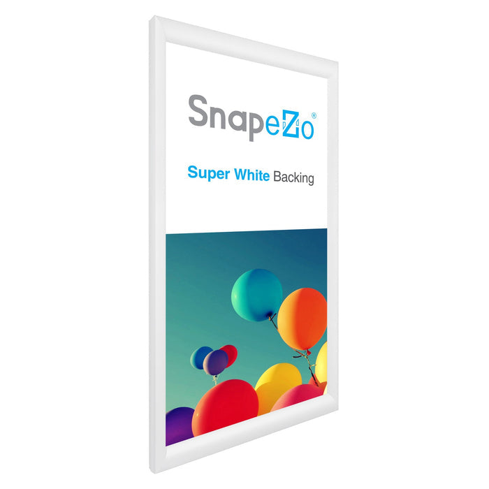 12x24 White SnapeZo® Snap Frame - 1.2" Profile