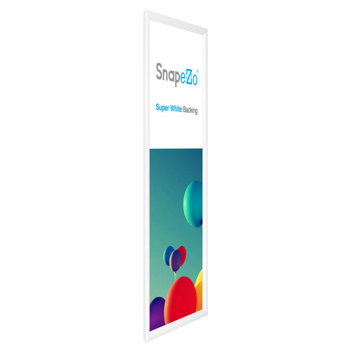 13.5x40 White SnapeZo® Snap Frame - 1.2" Profile