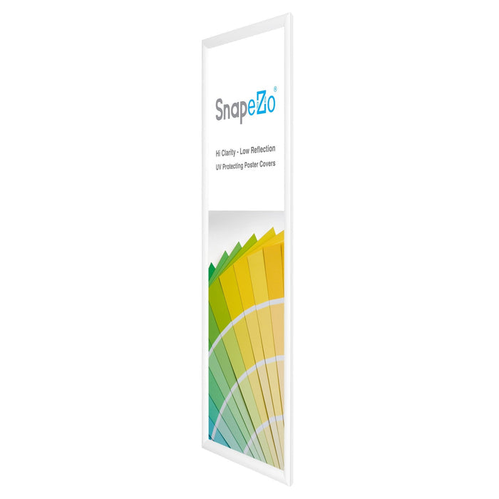 13.5x40 White SnapeZo® Snap Frame - 1.2" Profile