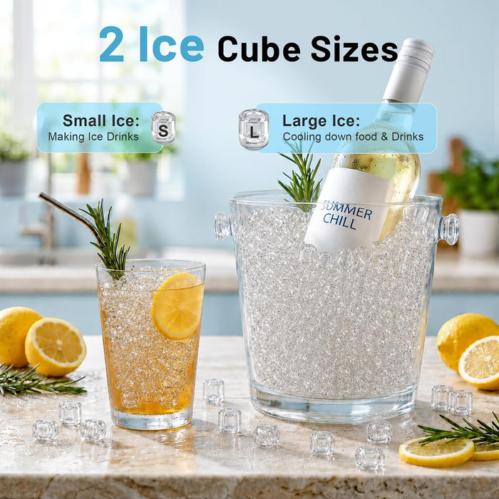 2-in-1 Countertop Ice Maker