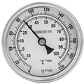3" Thermometer w/ 2.5" Probe & Weldless Kit