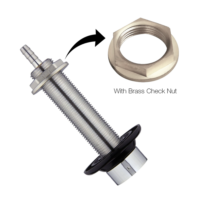 4-1/2″ Brass Nipple Shank – 1/4″ Bore I.D