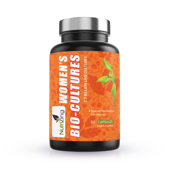 Advanced Probiotics | The Live Cultures for Women| 2.5 Billion CFUs per serving - 60 Capsules | Vegan & No Dairy | Made in UK by NutriZing