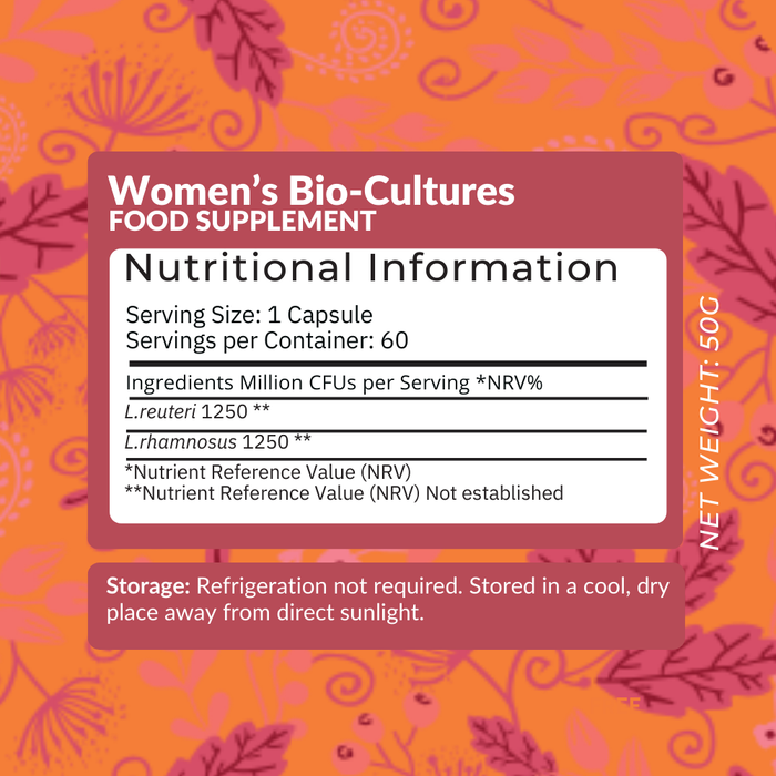 Advanced Probiotics | The Live Cultures for Women| 2.5 Billion CFUs per serving - 60 Capsules | Vegan & No Dairy | Made in UK by NutriZing