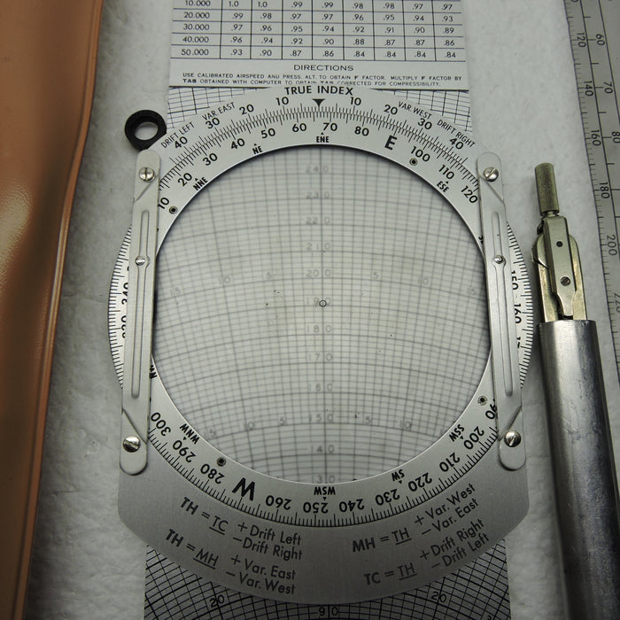 Air Navigation Computer MB-4A, Dead Reckoning, with Dietzgen Divider