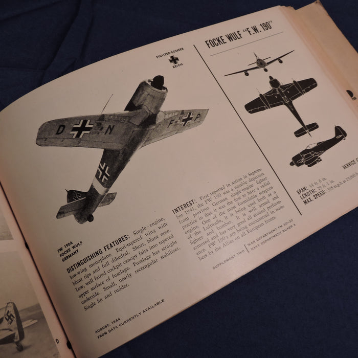Aircraft Recognition Manual FM30-30 War Department 1943