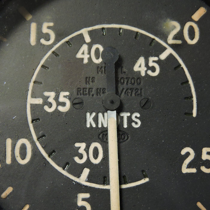 Airspeed Indicator 450+ Knots Mk 9L Ref 6A/4721 RAF