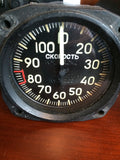 Airspeed Indicator, USSR, 0-1,200 km/h