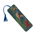 Alchemical Peacocks Wood Bookmark with Tassel
