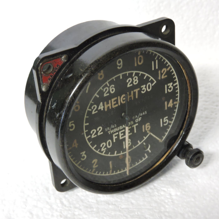 Altimeter, Mk XIIIC, 30,000ft, British Royal Air Force Ref 6A/445