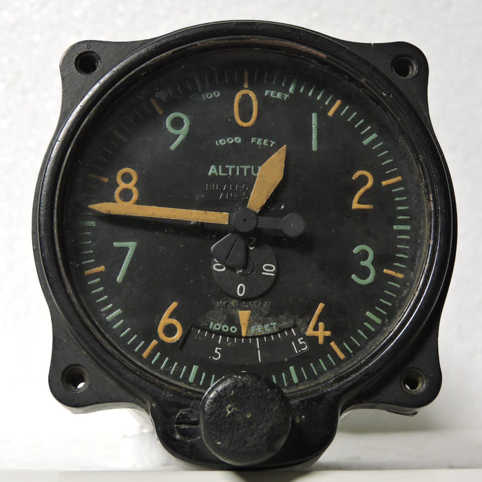 Altimeter, Sensitive, AN-5728, 35,000 ft, US Navy WWII 209-02, R88-A-300
