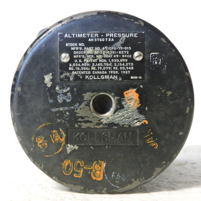 Altimeter, Sensitive AN-5760-T2A USAF 1949