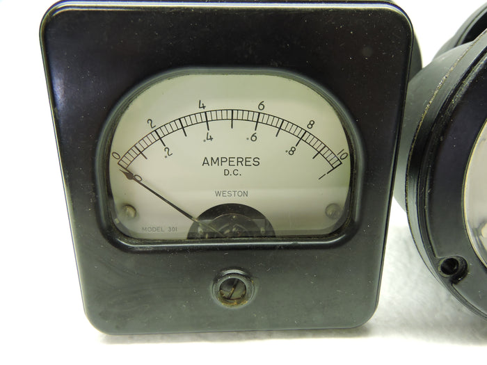 Ammeters, Voltmeters, Lot of 6, Volts, Amps, Microamps, & Milliamps, Weston, Triplett