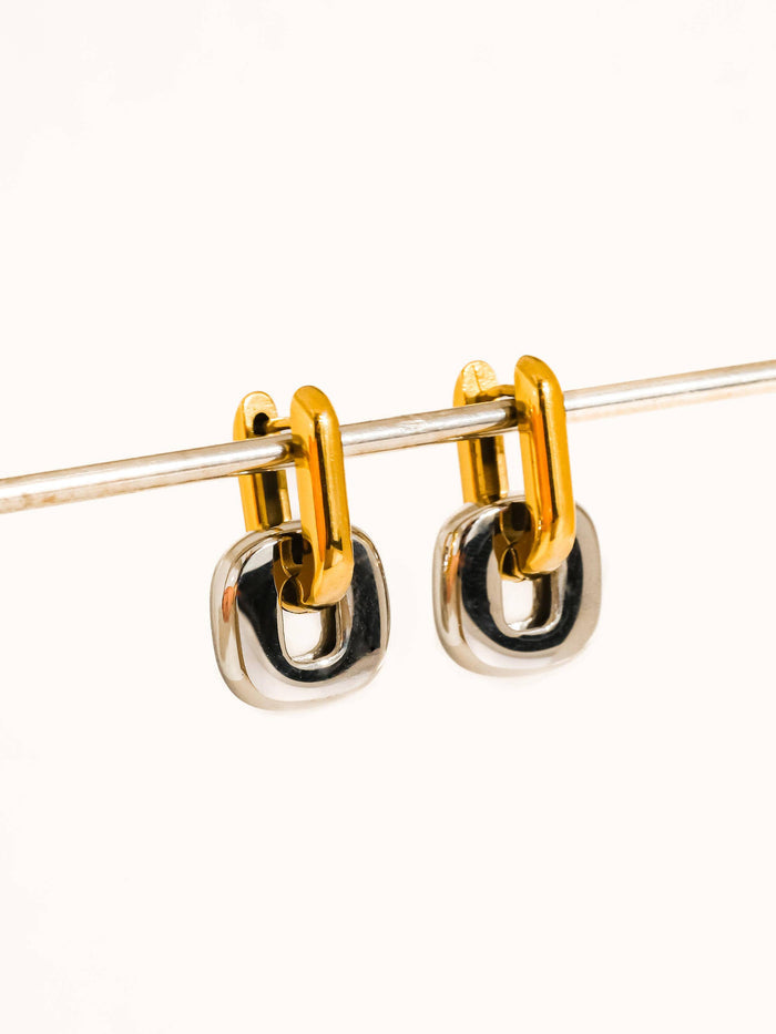 Arliss 18K Gold Non-Tarnish Link Drop Earring