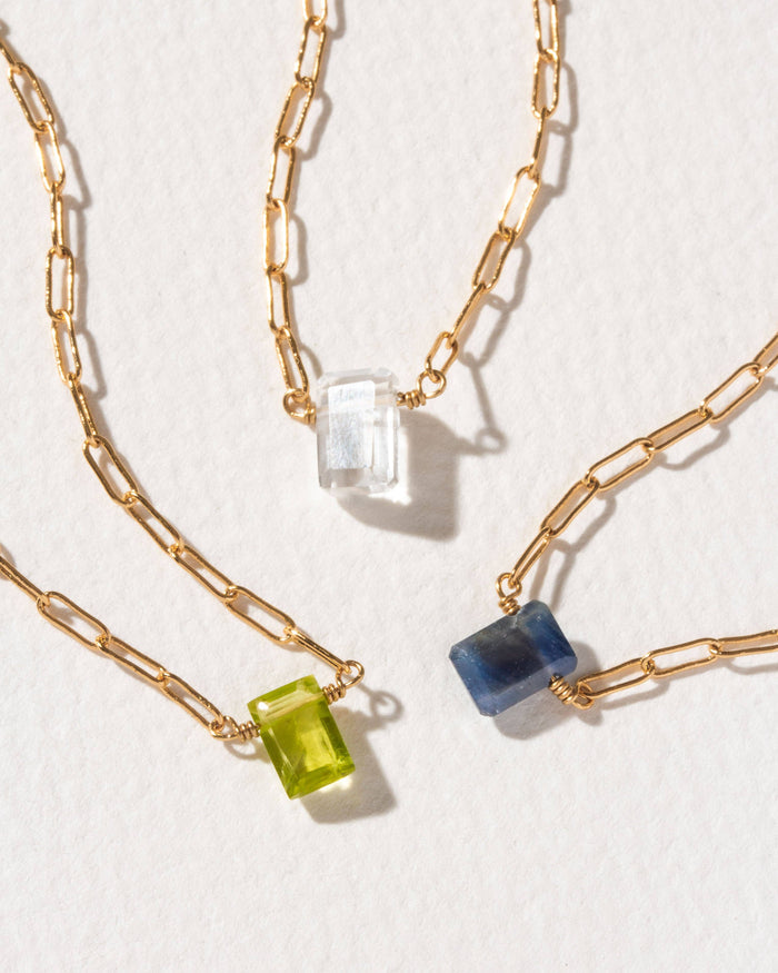 August Birthstone Necklace