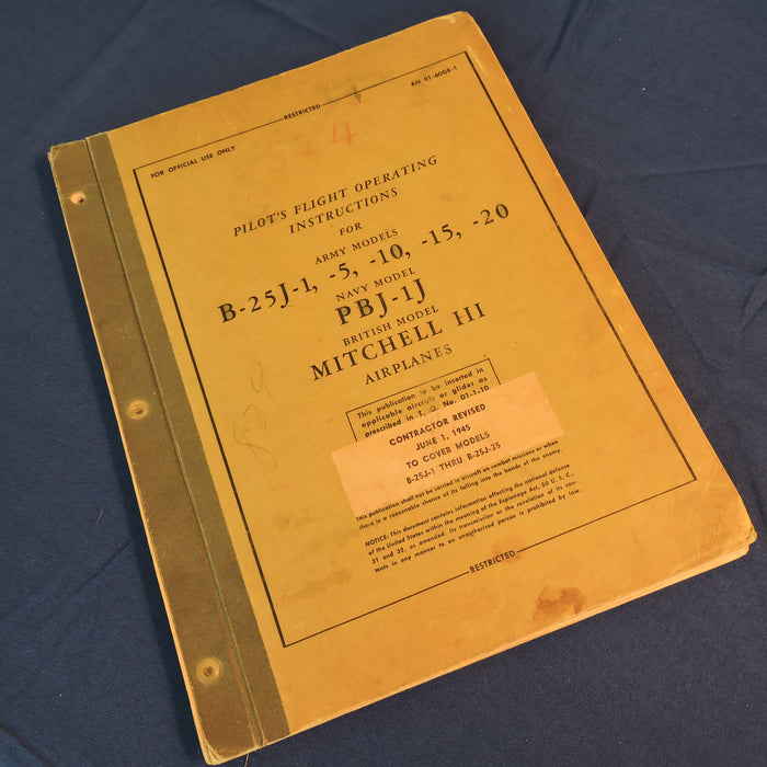 B-25J / PBJ-1J Mitchell Flight Manual June 1945