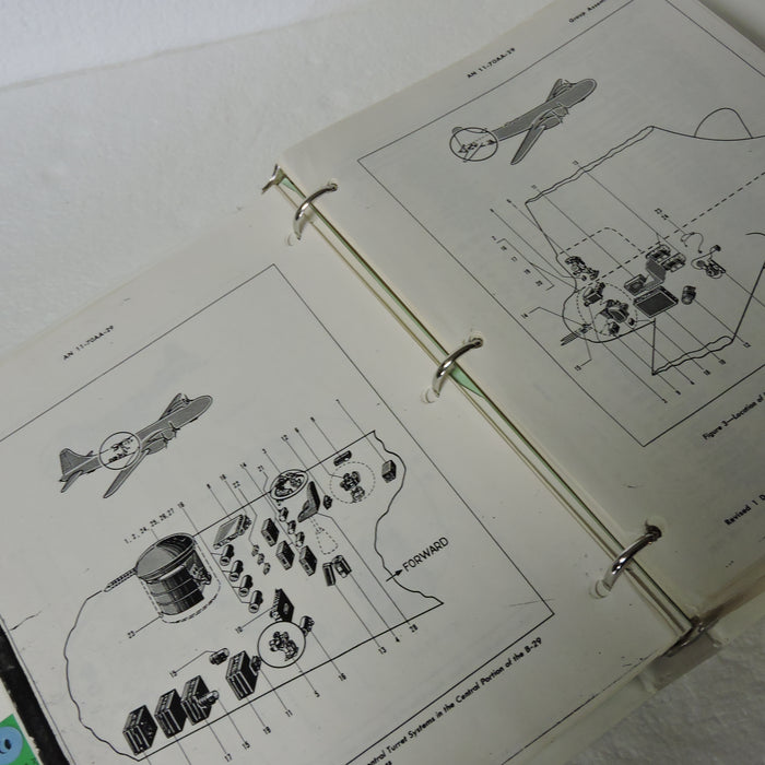 B-29 Superfortress Central Fire Control Parts List AN 11-70AA-29, Photocopy