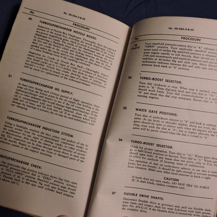 B-29 Superfortress Inspection and Maintenance Guide TO 00-20A-2-B-29