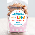 Baked With Love Just For You Stickers
