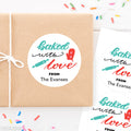 "Baked With Love" Stickers