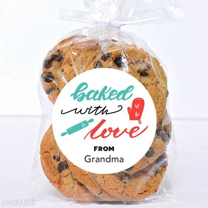 "Baked With Love" Stickers