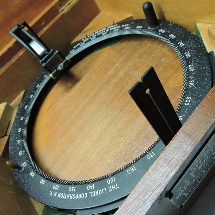 Bearing Circle, US Navy, Mk I Mod 2, 1943, in Wooden Case