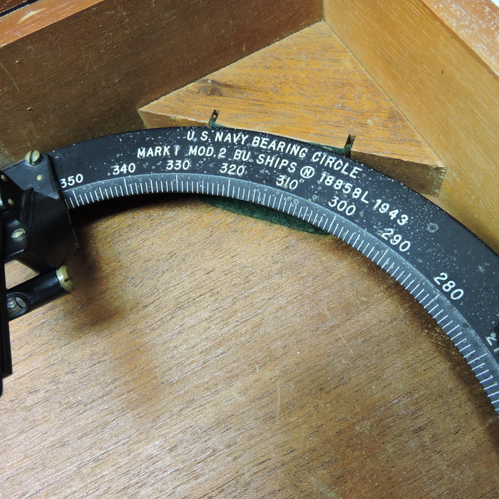 Bearing Circle, US Navy, Mk I Mod 2, 1943, in Wooden Case