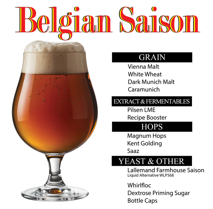 Belgian Saison 5 Gallon Home Brew Recipe Kit