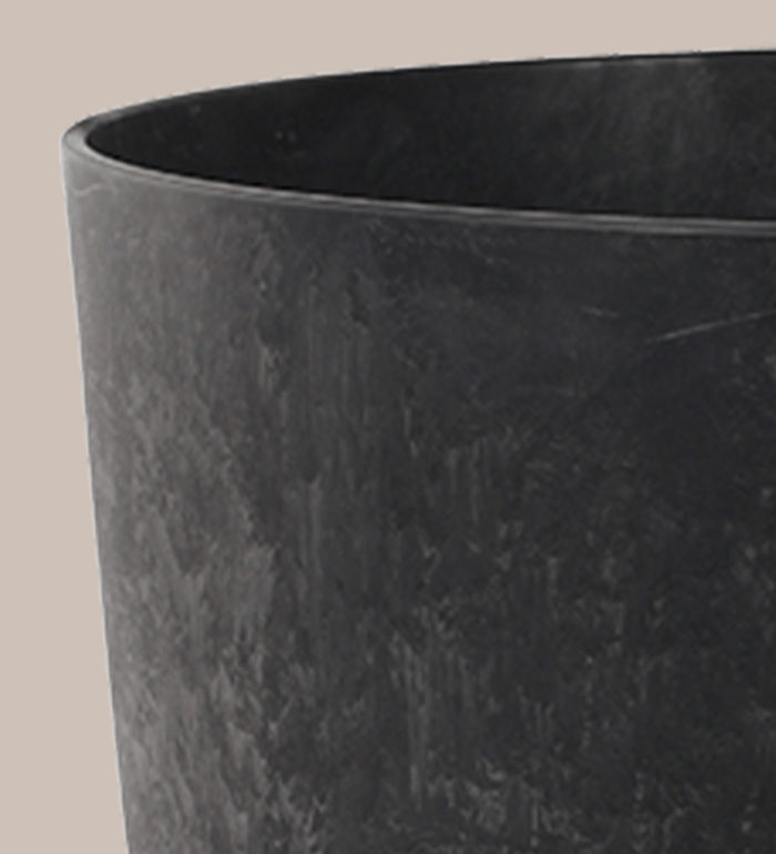 Black Artstone Pot 45cm