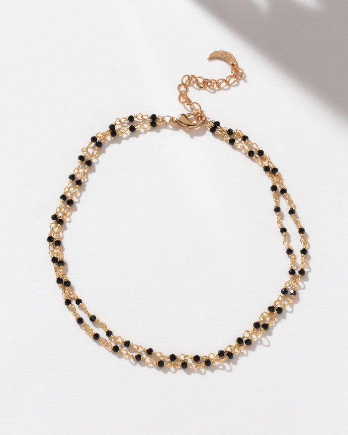 Black Onyx Anklet