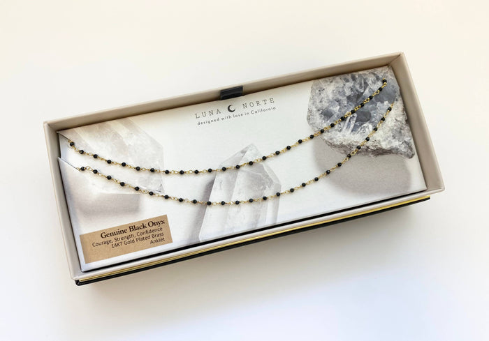 Black Onyx Anklet