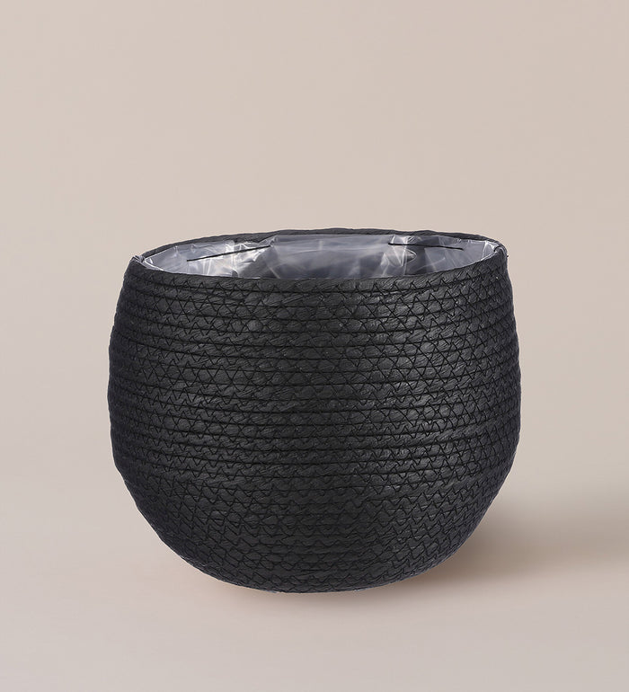Black Plant Basket 19cm