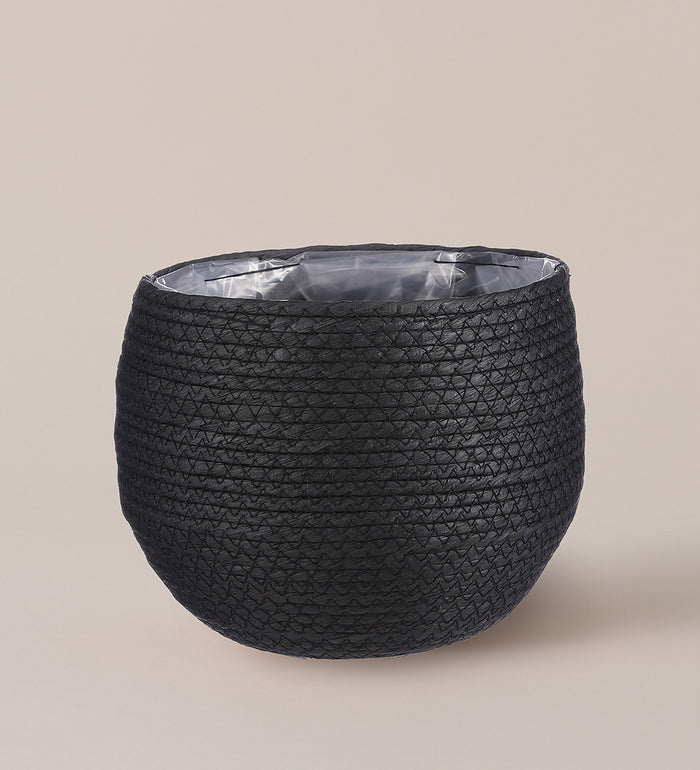 Black Plant Basket 21cm