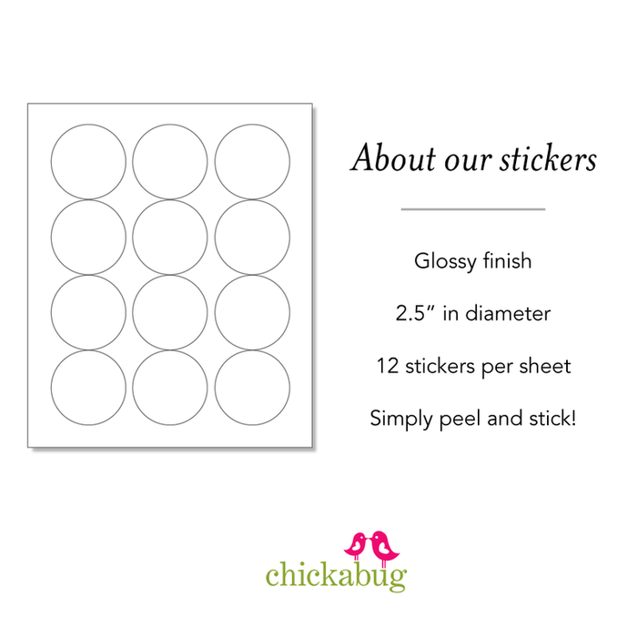 Blue "Thanks a Latte" Appreciation Stickers