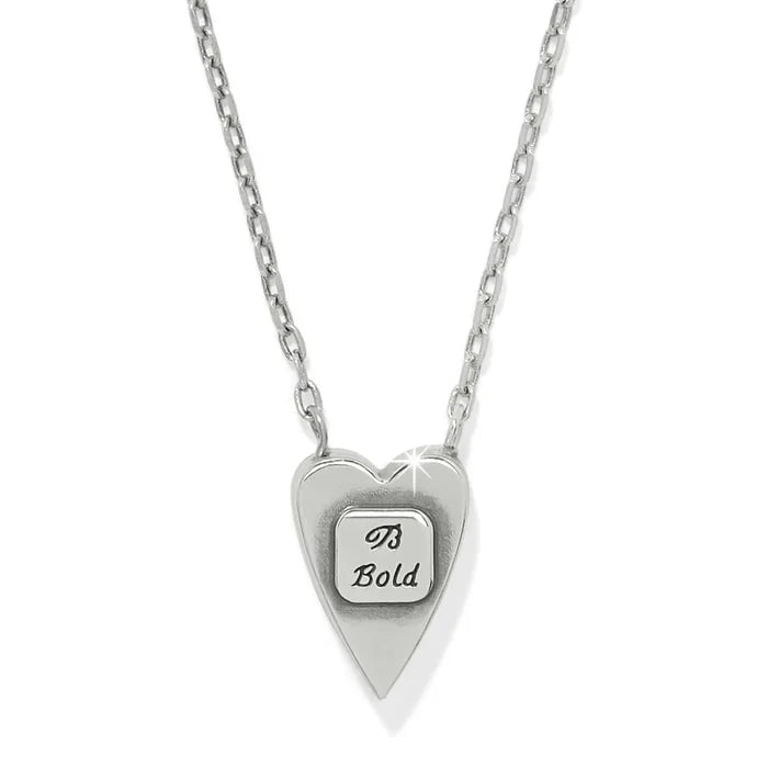 Brighton Love Messages B Bold Reversible Necklace