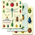 Bugs & Insects 3 Mini Notebook Set