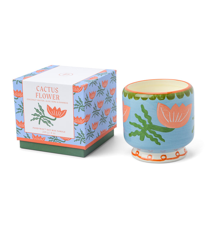 Cactus Flower Candle
