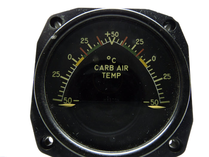 Carburetor Air Temperature Indicator, Dual Engine, Weston, C-46 Commando