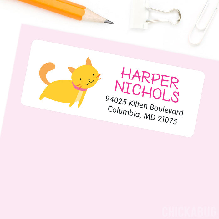Cat Address Labels
