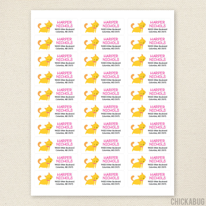 Cat Address Labels
