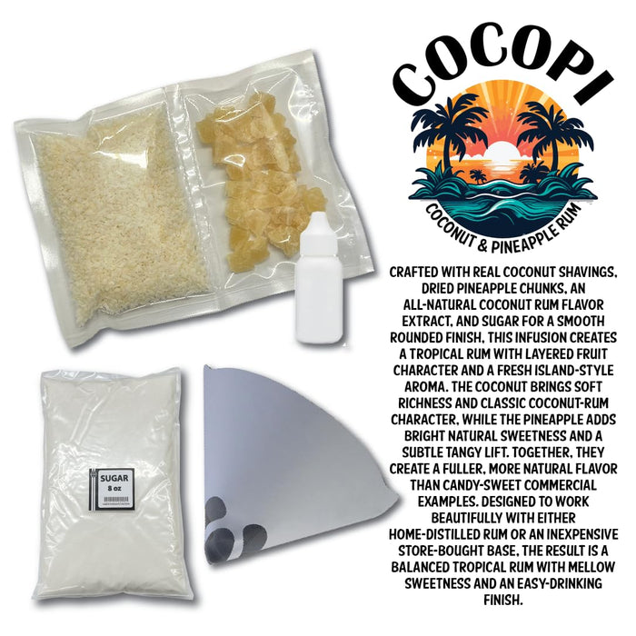 COCO-PI Coconut Pineapple Rum Recipe Kit, 5 Gallon