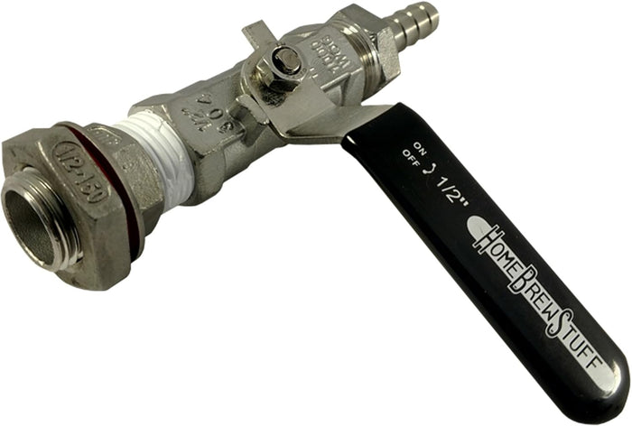 Compact Valve w/ Weldless Fitting & 3/8" Hose Barb