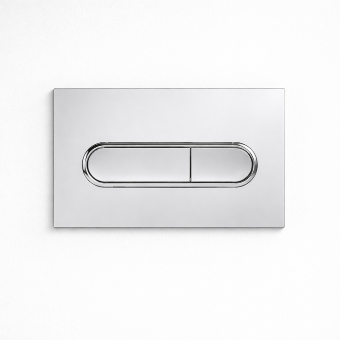 Concealed Tank Button Chrome TB-2 - Premium Chrome Flush Plate Pakistan - Aqua Bath