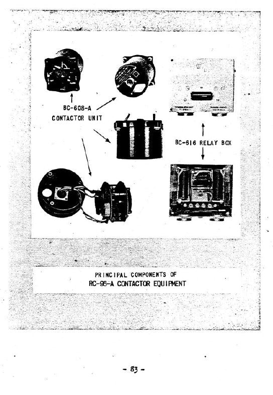 Contactor Unit BC-608-A of RC-96A System Pipsqueak